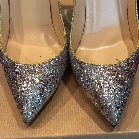 Christian Louboutin Silver Stiletto Heels
